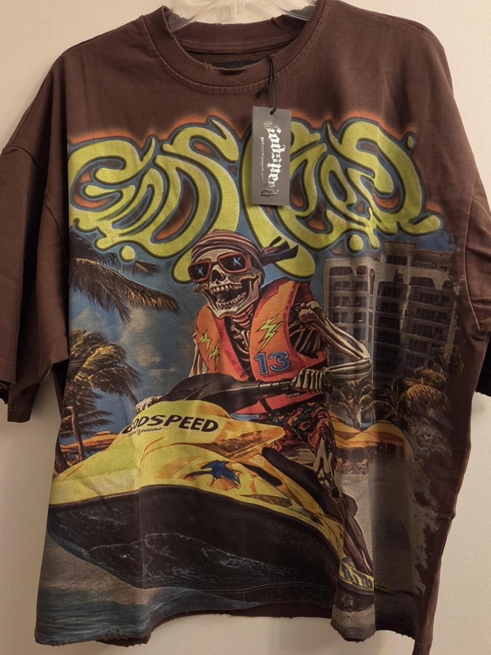 Godspeed Wave Runner Tee. Size M